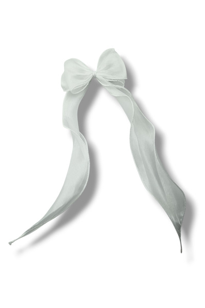 Osha Aksesuar Ribbon White Tulle Automatic Buckle