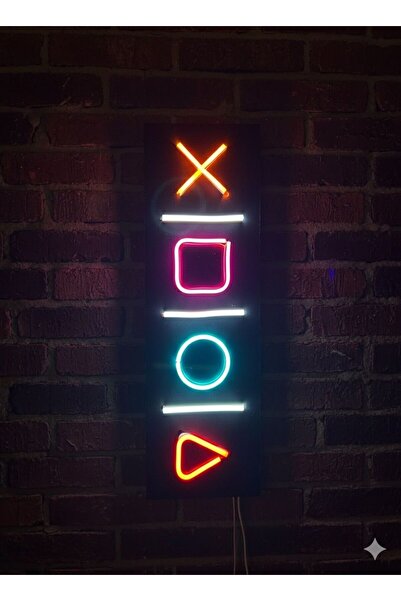 Starlıghtreklam ps konsol logolu neon tabela