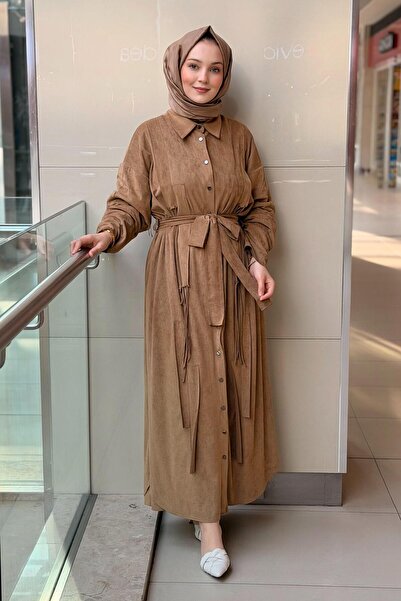 Ceremony Suede Shirt Dress