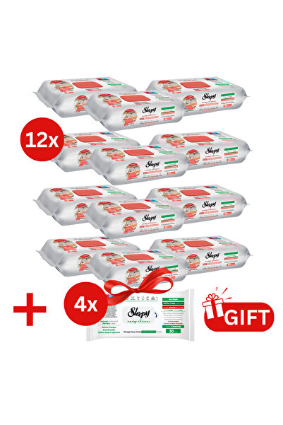 Sleepy PACHET PROMO: 12× Șervețele Easy Clean grapefruit 50 buc + 4× Șervețel...