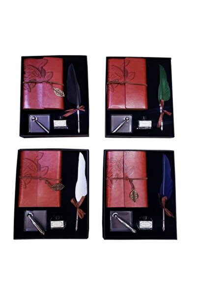 FREEDOM STOREE مجموعة دفتر Divit Inkwell وقلم الريشة