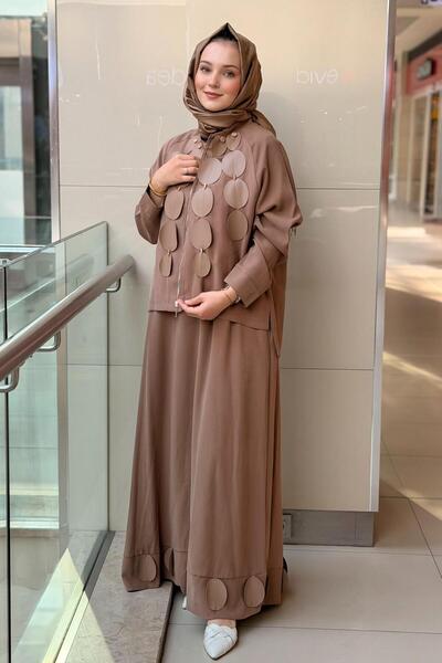 Ceremony Cookie Sleeveless Inner Dress with Jacket Set