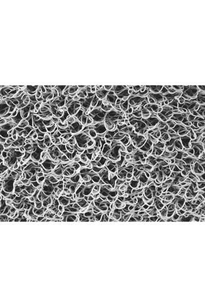 zeyrek carpet Kıvırıcık Paspas Gri 14 mm kalınlık 100 cm genişlik