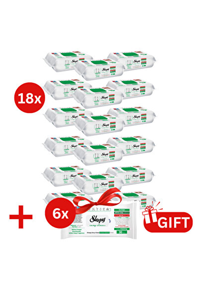 Sleepy PACHET PROMO: 18× Șervețele White Soap Additive 100 buc + 6× Șervețele...