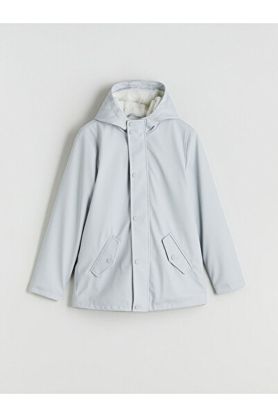 LC Waikiki Gray Standard Fit Hooded Men's Parka