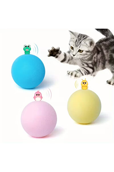 BSRE Cat Ball Cat Toy - Interactive with 3 Sounds