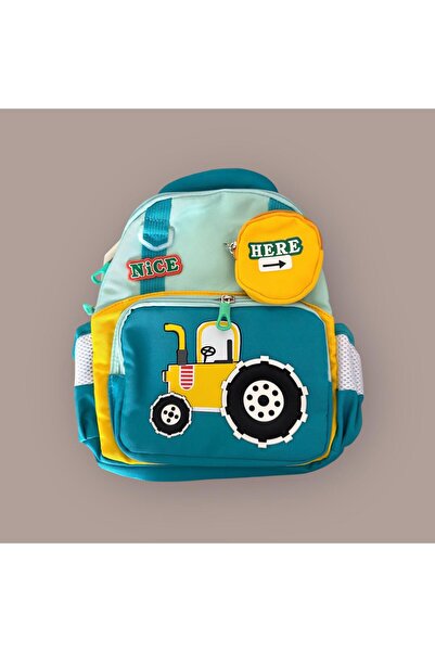 Şirin Enjoy Box Traktör Figürlü Çanta
