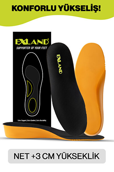 ozbience 3 cm Boy Uzatıcı Tabanlık, Gizli Topuk Yükseltici ve Rahat İç Taban