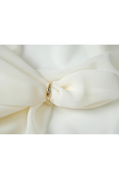 ATELİER TUĞBA خاتم YZK123 أنيق بتصميم بسيط قابل للتعديل للإصبع الصغير