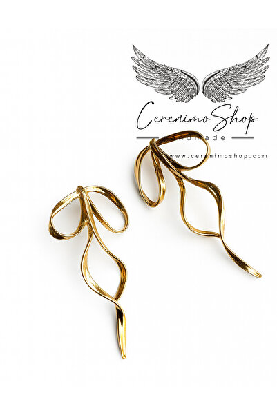 Cerenimo Shop Ribbon Design Earrings