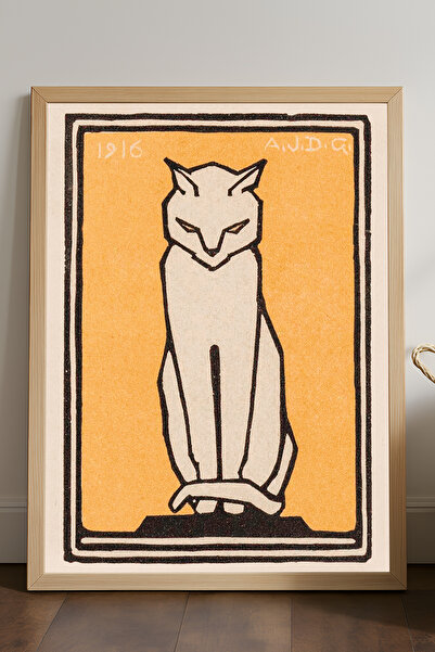 Duvarda Poster cu ramă din lemn 1916, pictură decorativă de perete artistică