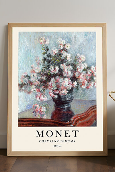 Duvarda Poster înrămat din lemn natural Claude Monet, pictură decorativă de p...