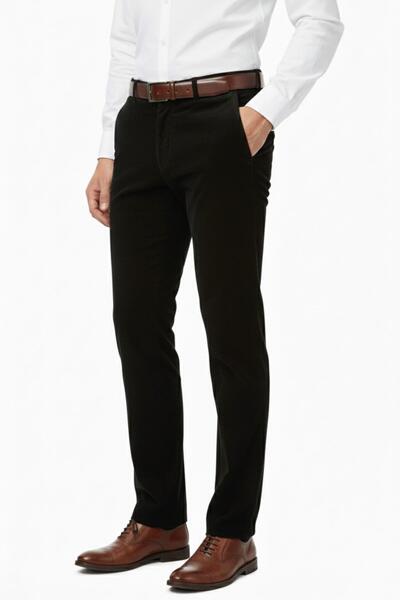 DYNAMO Men's Winter Velvet Trousers Classic Fit Bgl-St04968