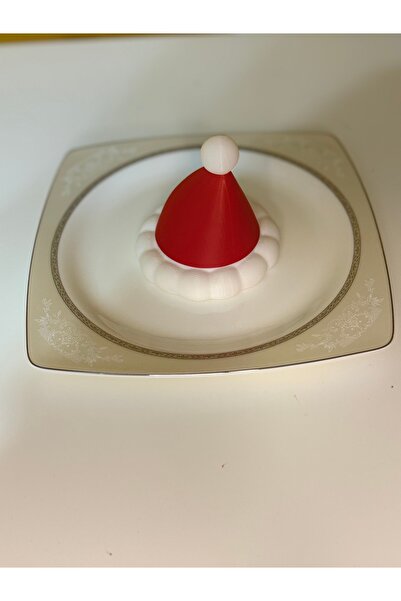 TASARLİX Noel Baba Şapkası Yılbaşı Dekor Masa Süsü | Santa Claus Hat