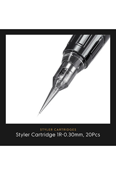 Bmx 20 adet 1R/0.30mm KALICI MAKYAJ KIL TEKNİĞİ üniversal iğne tüm cihazlara ...