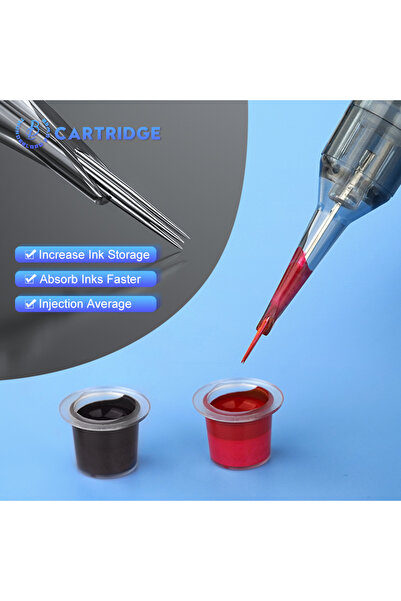 Bmx 20 adet 3RS/0.30mm KALICI MAKYAJ KIL TEKNİĞİ,PUDRALAMA universal iğne mas...