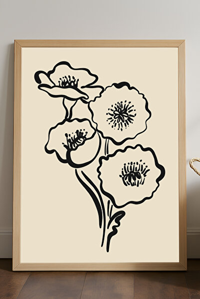 Duvarda Poster înrămat din lemn Bloom, pictură decorativă de perete artistică