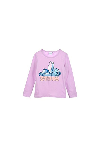 Lilo & Stitch Bluza roz maneca lunga Sleepy Lilo si Stitch