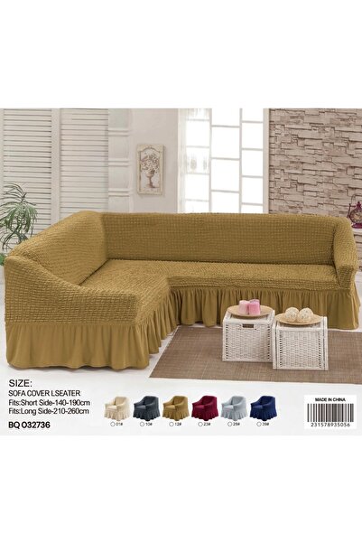 STAYILK DRESSES غطاء كنب ركني مرن للمجالس