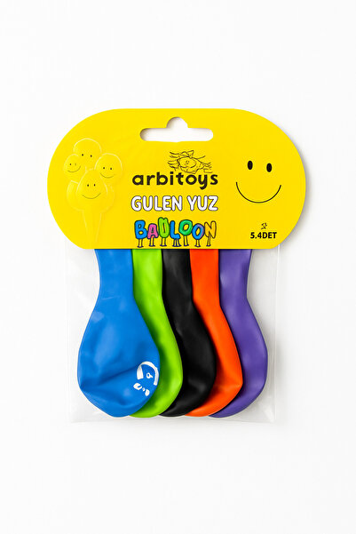 jumpytoys بالونات GÜLENYÜZ لمستلزمات الحفلات (5 قطع)