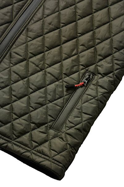 HAMİTOGULLARI Khaki Reversible Zippered Vest