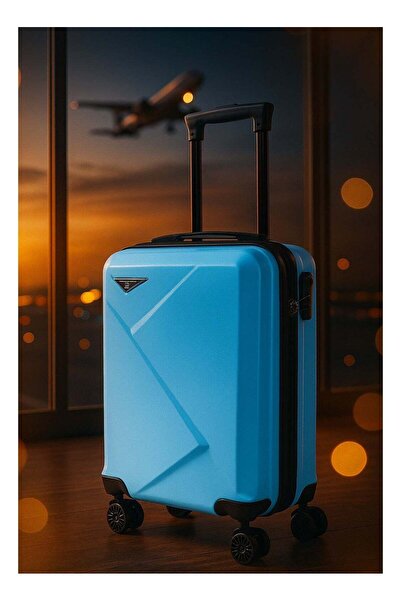HOMEVEO Reinforced fiber suitcase with 360° rotating wheels – sturdy construction with a stylish design and ideal storage capacity, medium size.