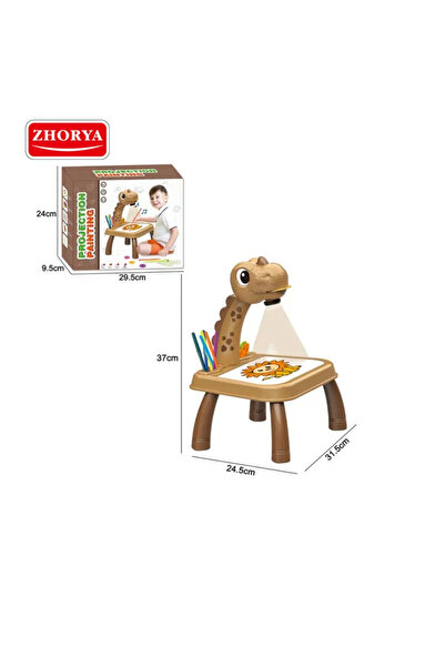 OEM Children's Drawing Board with Projector, 3 Discs with 24 Templates, 12 Markers, Musical Function