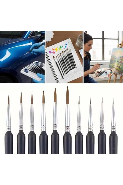 Pazarcan BUFFER ® Set de 10 perii pentru hobby și retușare auto