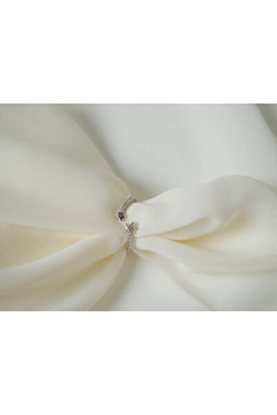 ATELİER TUĞBA خاتم YZK130 بتصميم نجمة مينيمال قابل للتعديل