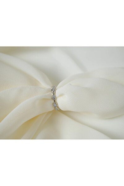 ATELİER TUĞBA خاتم YZK142 قابل للتعديل بتصميم قلب صغير على شكل عصفور