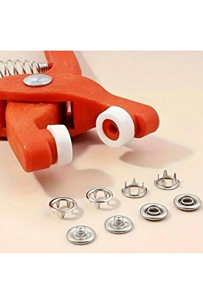 OLLEVRA Çıtçıt Takma Aleti Plastik Çıt Çıt Pensi–Kıyafet, Bebek Önlüğü, Gömle...