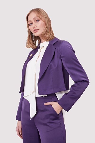 Levidor Purple Bolero Jacket Two-Piece Set