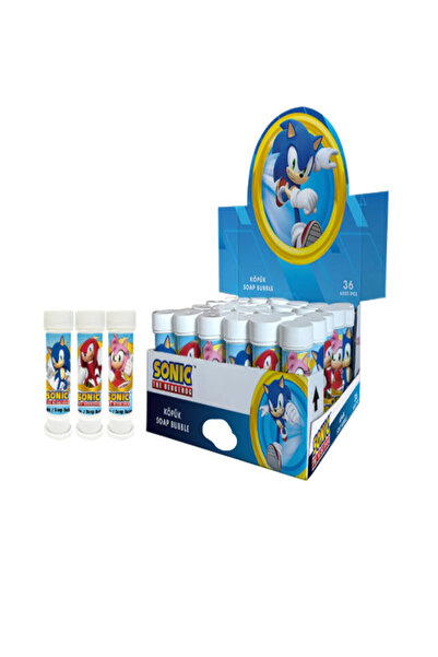 HZS Sonic Köpük Baloncuk 6'li | Sonic Doğum Günü Hediyesi | Sonic Doğum Günü