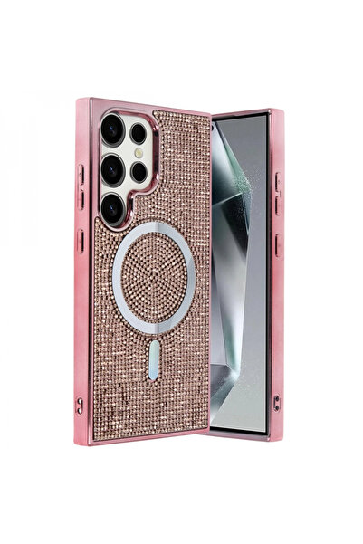 ceppark غطاء جوكو لهاتف سامسونج جالاكسي S24 الترا هيلين ماجسيف - وردي