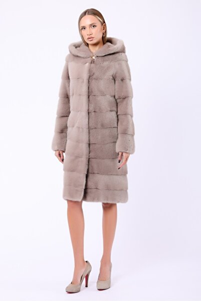 Leather Club Naturel Bej Hakiki Mink Kaban