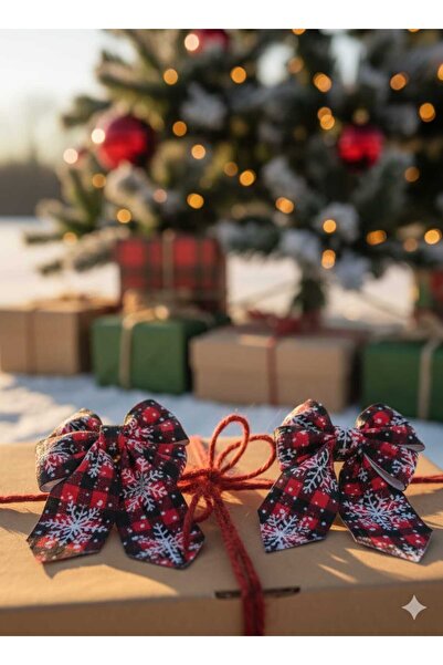 Esram Butik Yeni Yıl 2Li Toka, Yılbaşı Temalı Fiyonk Toka