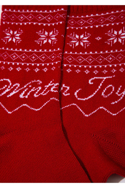 Mavi Christmas Themed Red Boot Socks 0912131-32421