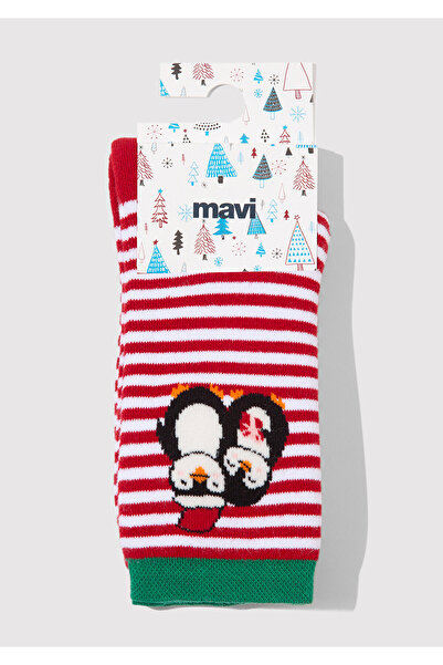 Mavi Christmas Themed Red Socks 1913671-70463