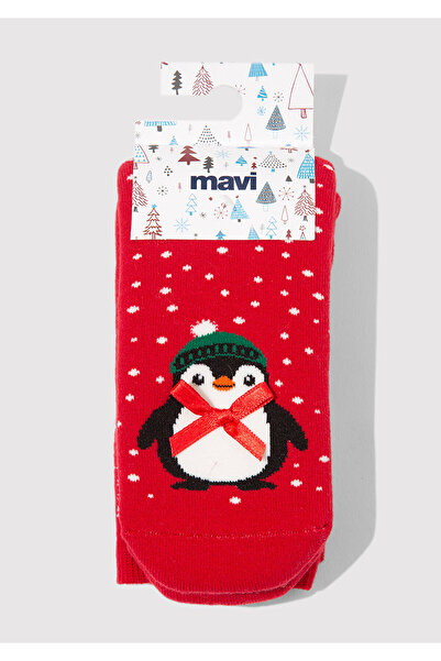 Mavi New Year Themed Red Boot Socks 1913706-28441