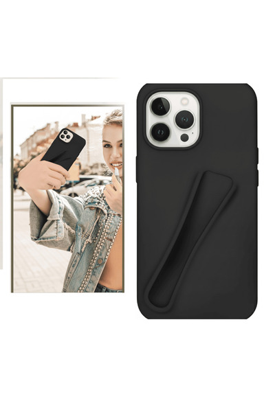 FREEDOM STOREE حافظة آيفون 16 برو ماكس على شكل ملمع شفاه باللون الأسود