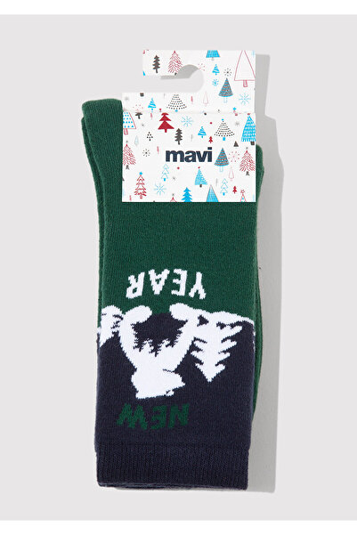 Mavi Christmas Themed Green Socks 0912112-71893