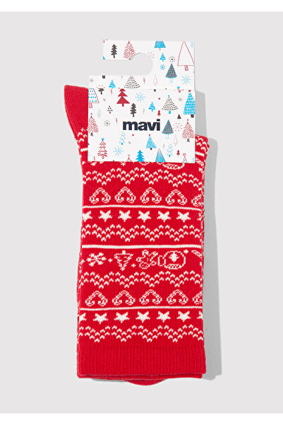 Mavi New Year Themed Red Socks 1913668-70463