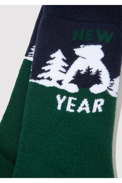 Mavi Christmas Themed Green Socks 0912112-71893