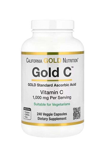 California Gold Nutrition , Gold C 1,000 mg, 240 Veggie Capsules