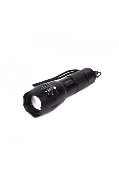 Benson Lanternă metalică cu LED COB de mare putere, Hofftech, 5 moduri de iluminare, Negru