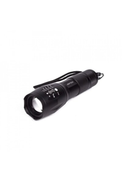 Benson Lanternă metalică cu LED COB de mare putere, Hofftech, 5 moduri de iluminare, Negru