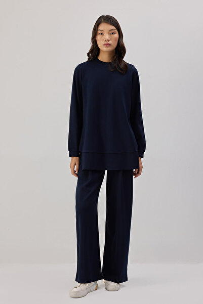 Touché Privé Tunic Pants Steel Knitted Set