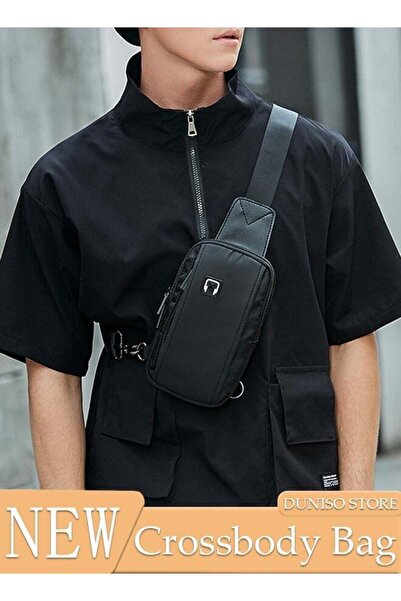 DUNISO Crossbody Bag for Men and Women Waterproof Sling Bag Travel Passport Wallet Bag for Cell Phone, Casu