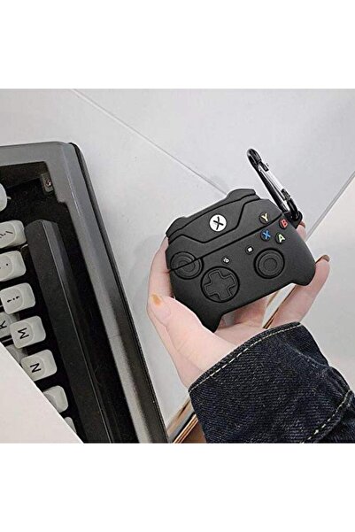 Blackmark AirPods Pro 3. Nesil Uyumlu Sevimli Siyah Oyun Konsolu Figürlü Darb...