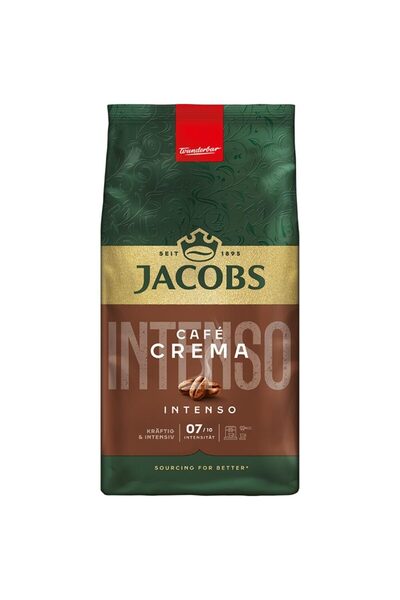 Jacobs Caffè Crema Intenso 1000g – Cafea boabe intensă cu note de alune și cacao